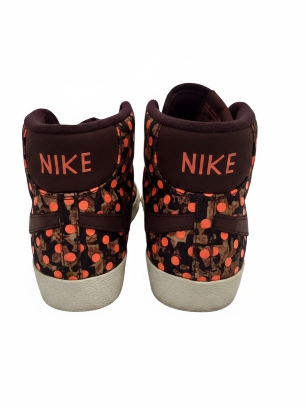 Nike Blazer Mid Womens 10 Floral Polka Dot High Top Sneakers Statement Rare - Picture 7 of 7